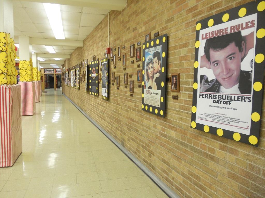 The AP Room was decorated with the dance's theme:  A Knight at the Cinema.