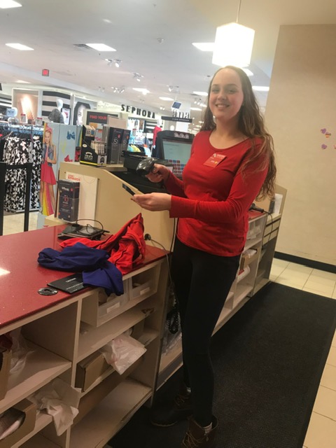 Abby Malone balances school and her job at JC Penney