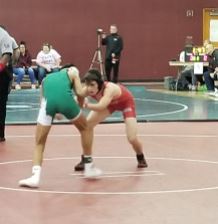 Junior Colin Hobert takes on his oponent